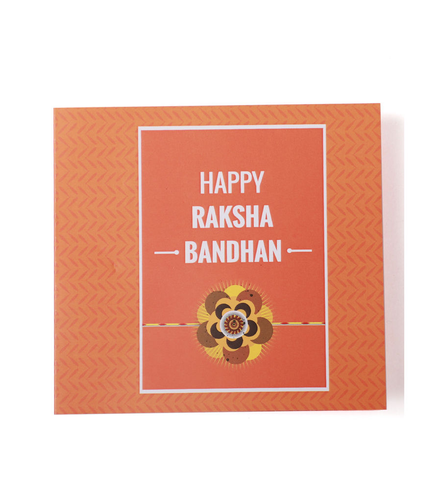 YouBella Rakhi and Greeting Card Combo for Brother (Multi-Colour) (YBRK_78)